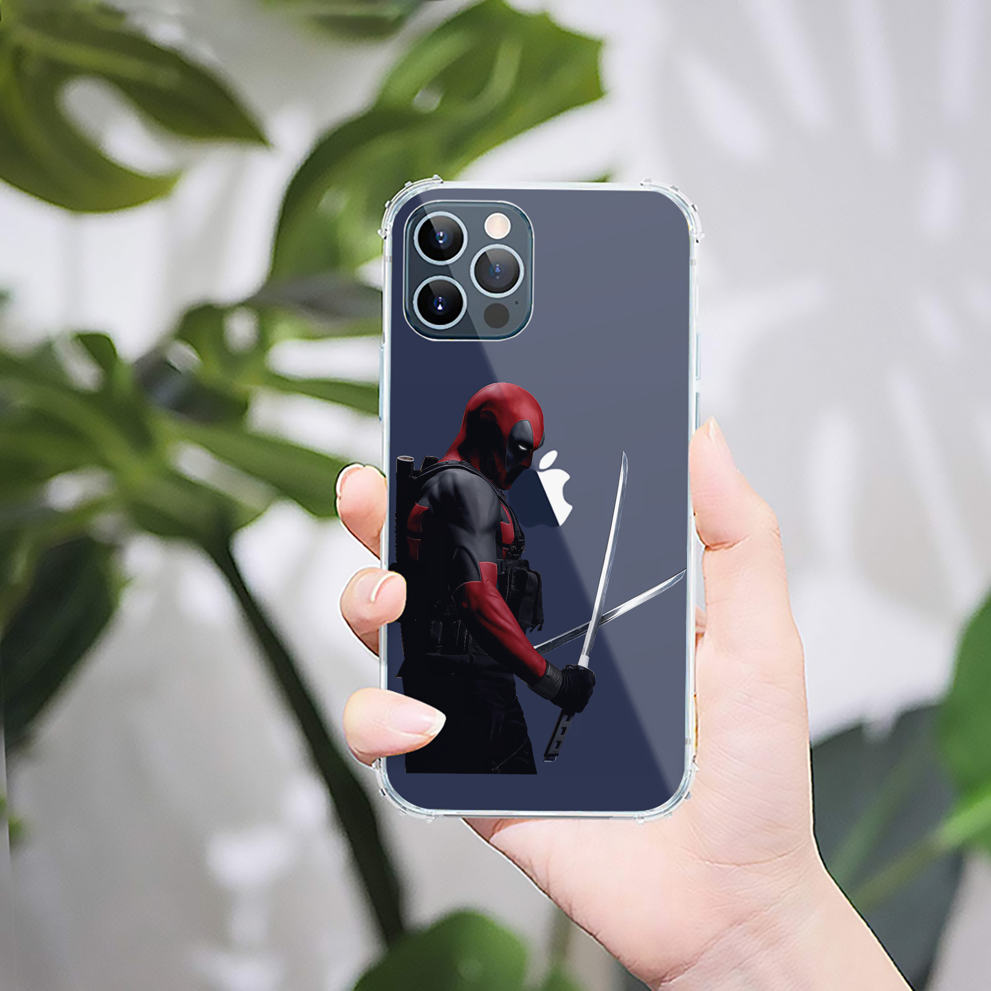 （画像用） Deadpool デッドプール 【iPhone 12シリーズ対応】透明スマホケース（クリアソフトケース）